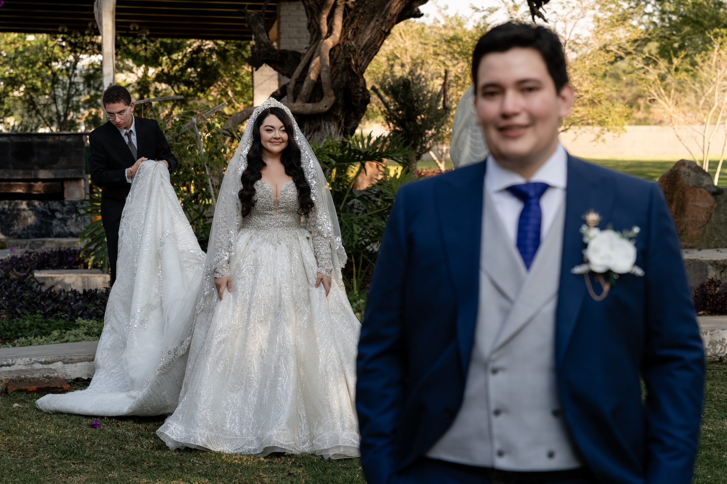 El First Look antes de la ceremonia